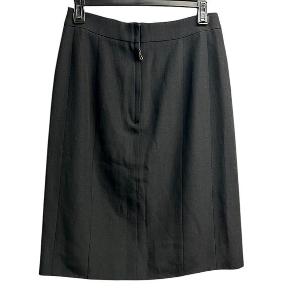 Lanvin River 2006 Black Wool Skirt Size 6 - Picture 2 of 4